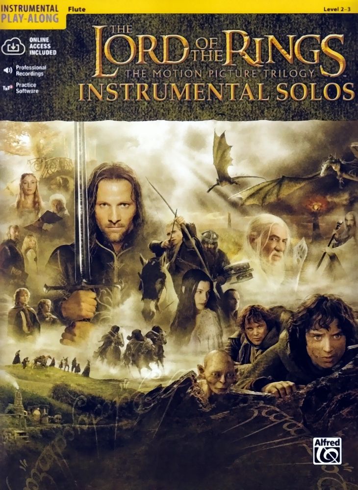 Noten Herr der Ringe - Lord of the rings incl. Audiodownloadcode für Querflöte 