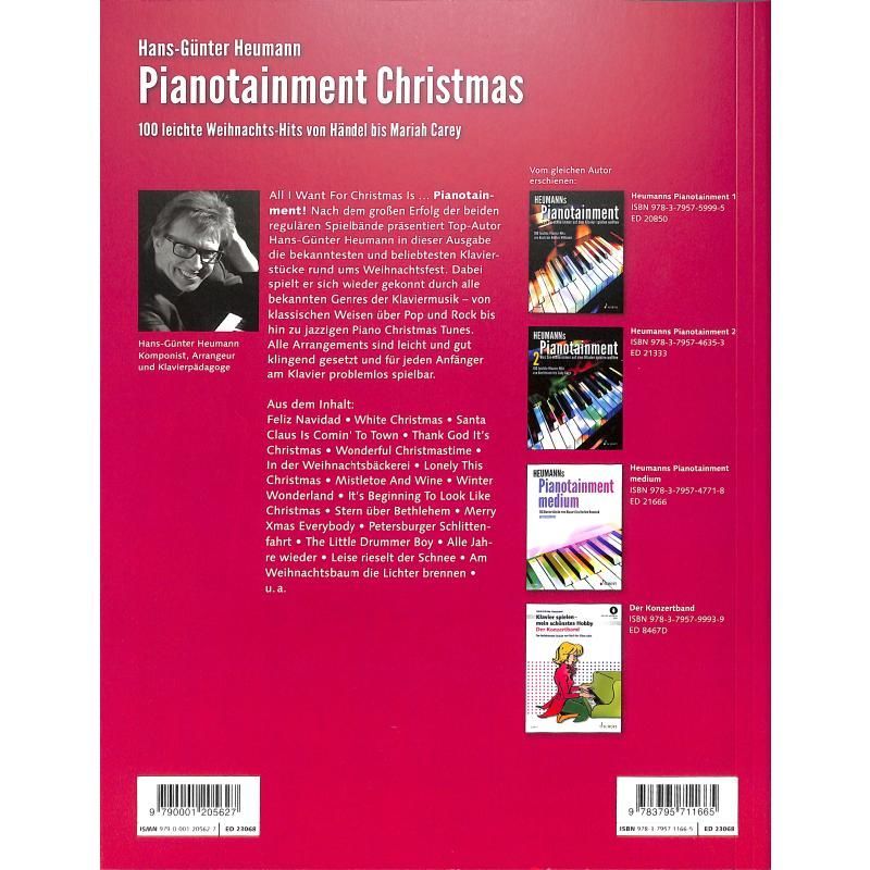 Noten Heumanns Pianotainment CHRISTMAS Hans Günther Heumann Ed Schott 23068