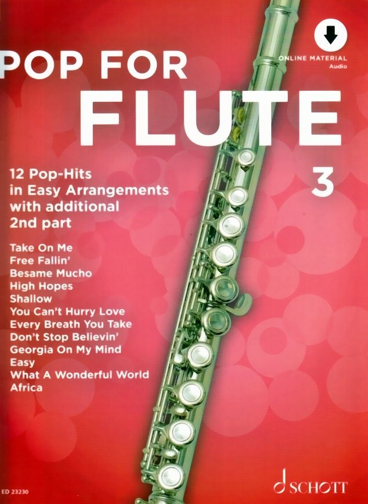 Noten Pop for flute 3 ED 23230 für Querflöte incl. downloadcode zum playback 