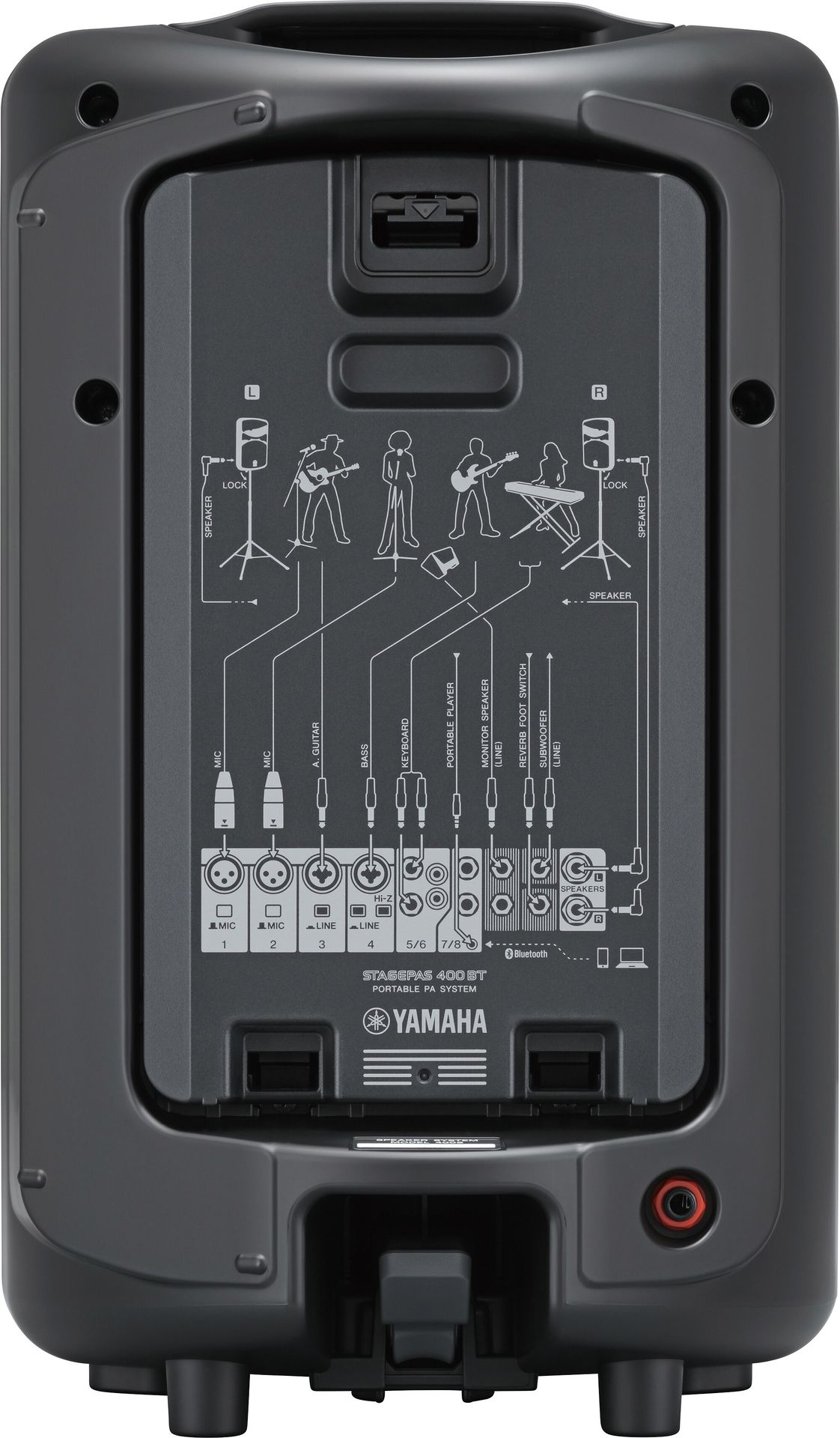 Yamaha Stagepas 400BT Klein-PA, integrierter Powermixer mit Bluetooth _00040190_