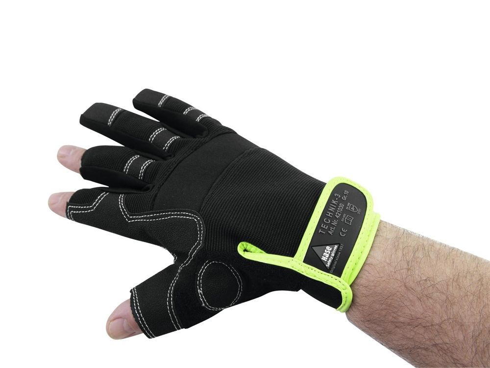 HASE Handschuhe 3 Finger, Größe XL  Roadie-Handschuhe