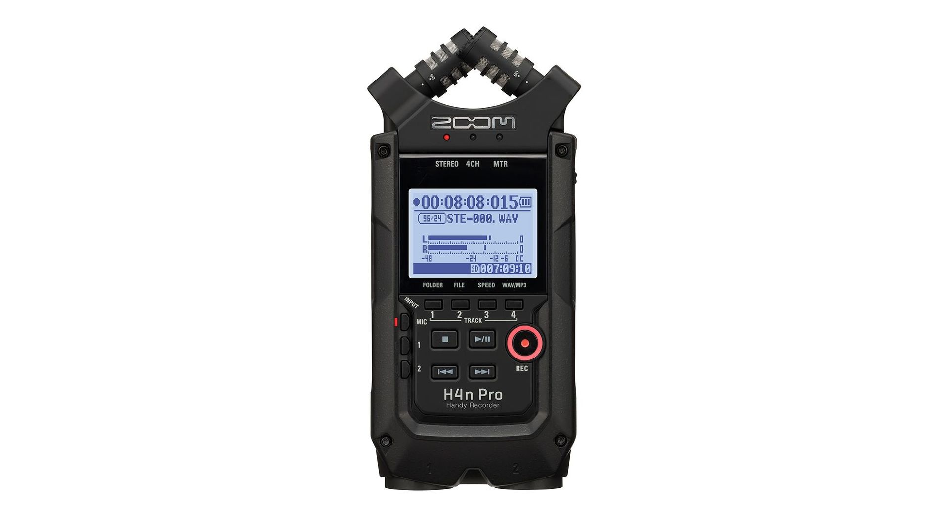 Zoom H4n Pro Black tragbarer Handyrecorder Portabler MP3 Wave Recorder  - Onlineshop Musikhaus Markstein
