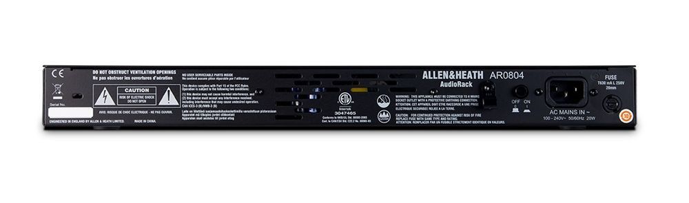 Allen & Heath AR84 Audiorack 8 Kanal Stagebox für GLD und QU Digitalmixer 