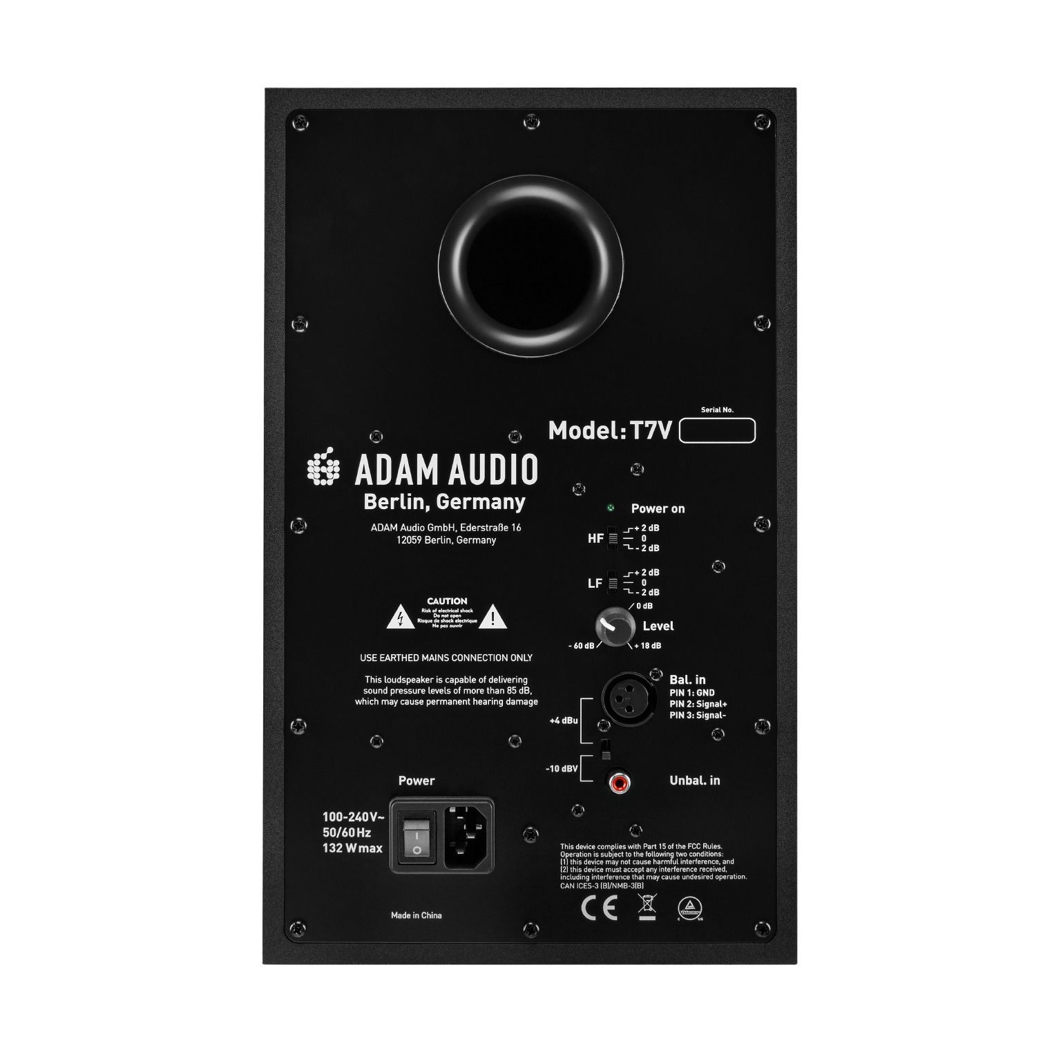 Adam T7V aktiver Studio Monitor 2-Wege Lautsprecherbox 
