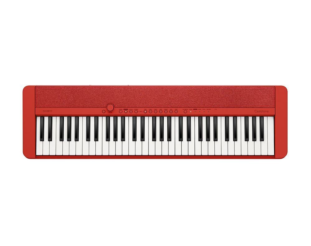 Casio CT-S1 RD rot Piano-Keyboard incl.Netzadapter, USB,