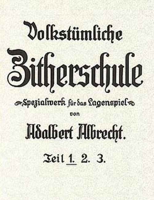 Noten Volkstümliche Zitherschule  August Seith AS 201 ISBN 9790500190004