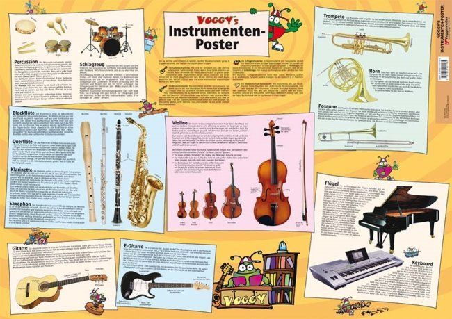Poster Voggys Instrumente im Überblick Voggenreiter 0510 9783802405105