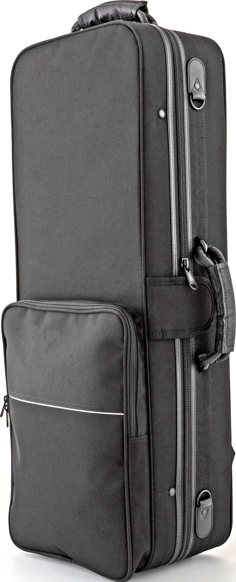 4038827318592 - Koffer-Etui Tenorsaxophon Retro schwarz Rechteckform mit Rucksackgurten