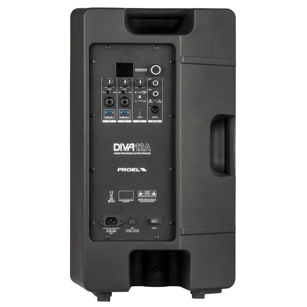 Proel DIVA 12A Aktive Fullrangelautsprecher Box 12/2 mit Bluetooth_00051868_