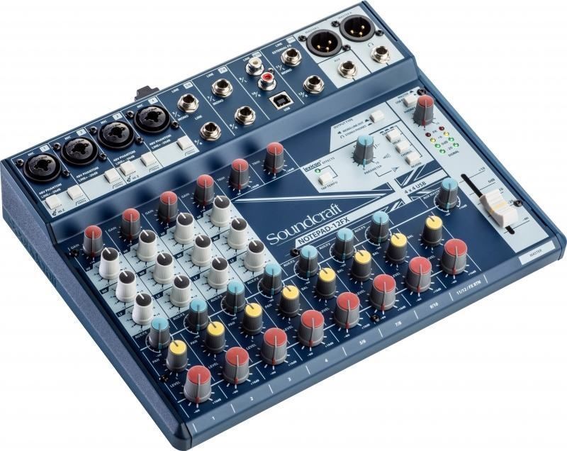 Soundcraft Notepad-12FX Kompaktmischpult 12-Kanal Mixer Soundcraft Notepad-12FX Kompaktmischpult 12-Kanal Mixer