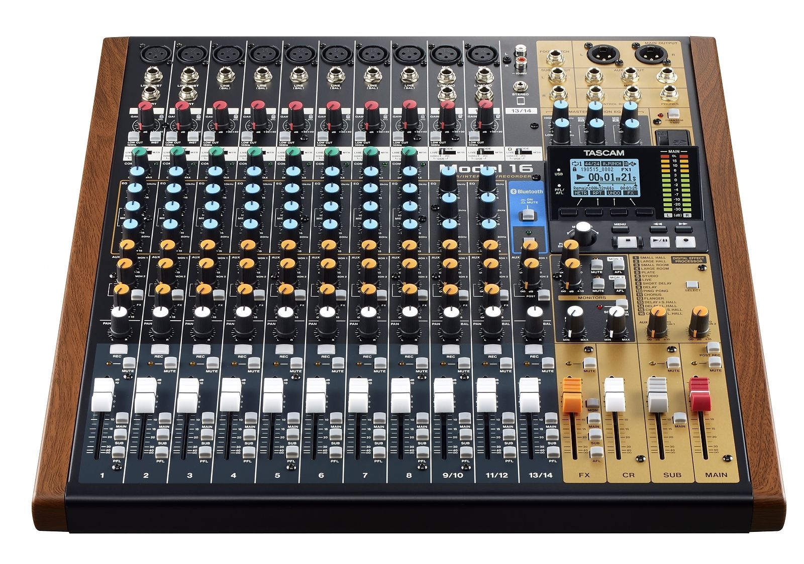 Tascam Model 16 Analogmischpult mit digitalem 16-Spur-Recorder