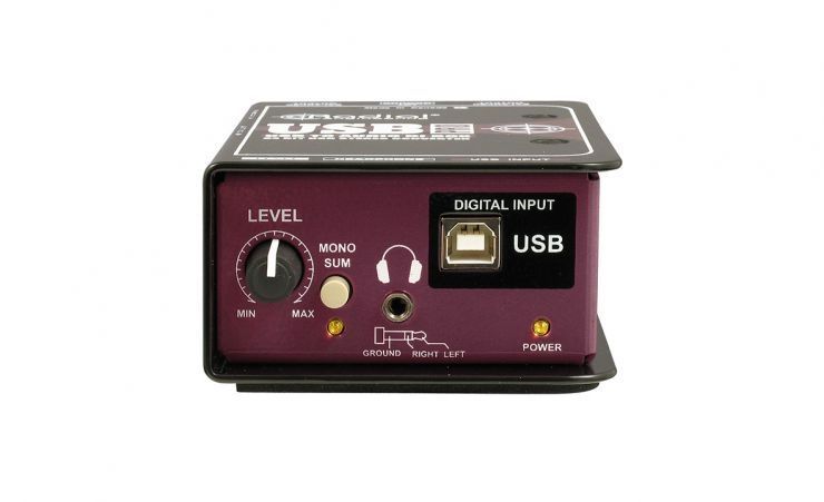 Radial Engineering USB Pro Stereo USB DI-BOX für Tonübertragungen mit PC/ Laptop