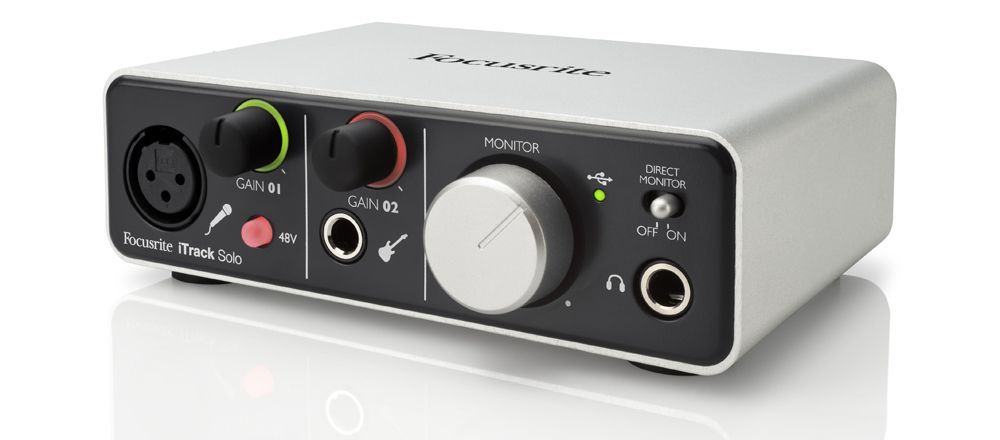 Focusrite iTrack Solo Lightning USB Audiointerface speziell für Apple iPad