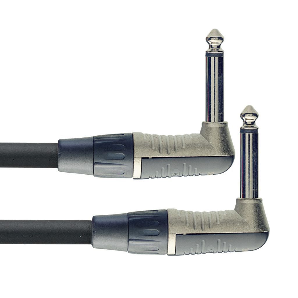 Patchkabel 6,3mm Winkelklinkenstecker 6,3mm Winkelklinkenstecker, 0,30 Meter_00009274_