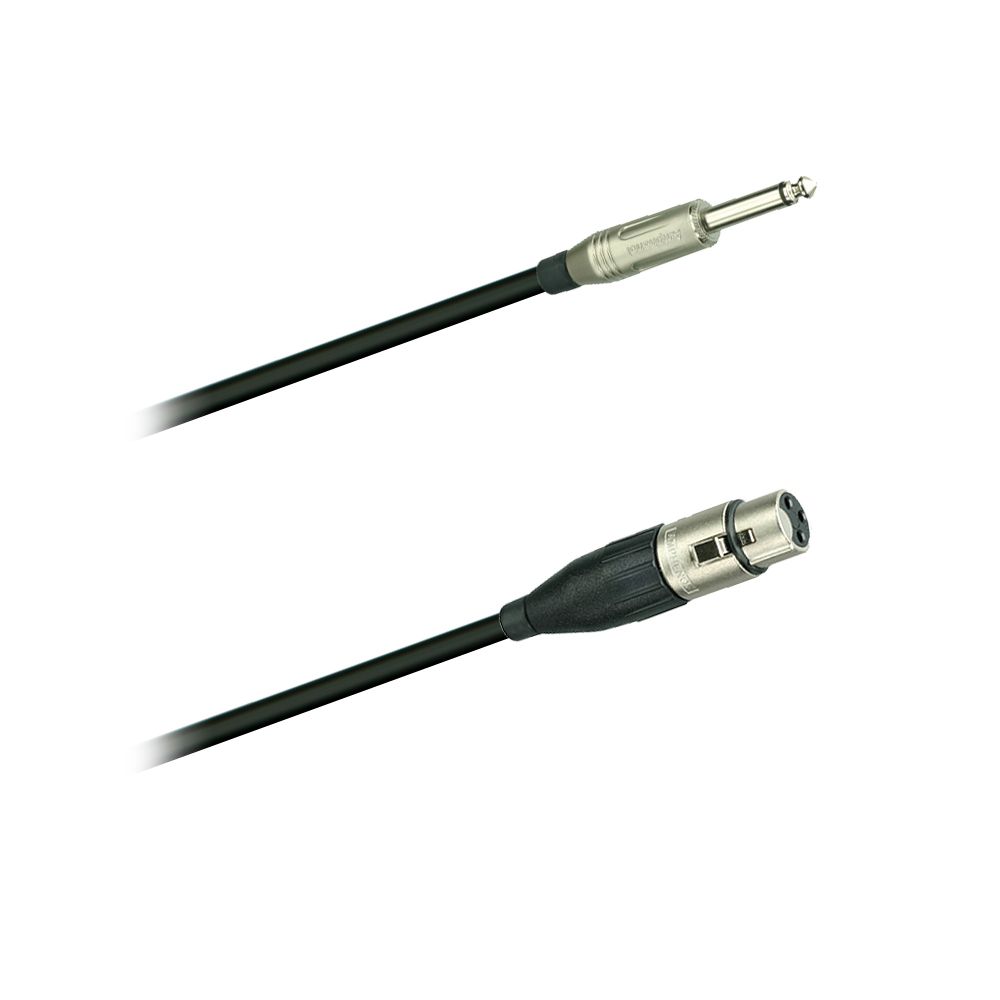 4051344036923 - Mikrofonkabel Amphenol XLR female  63mm Klinkenstecker 10 Meter schwarz