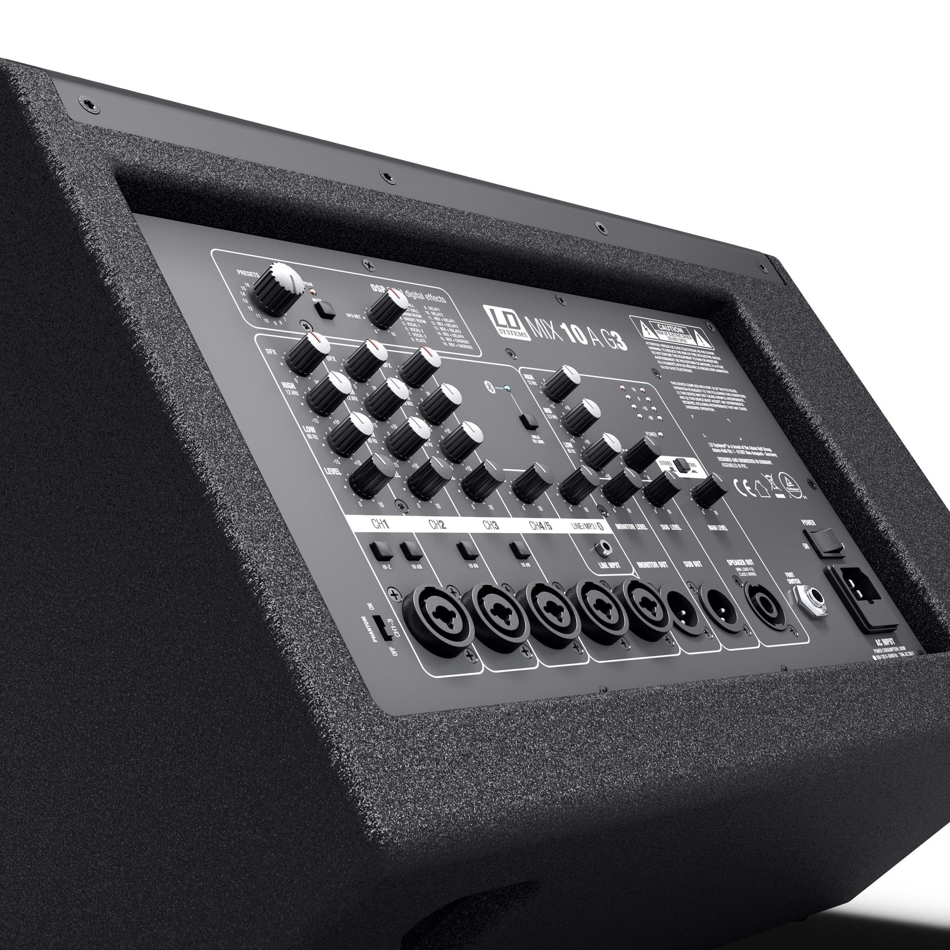 LD Systems Stinger MIX 10 A G3 aktive PA-Box mit 7-Kanal Mixer und Effekt