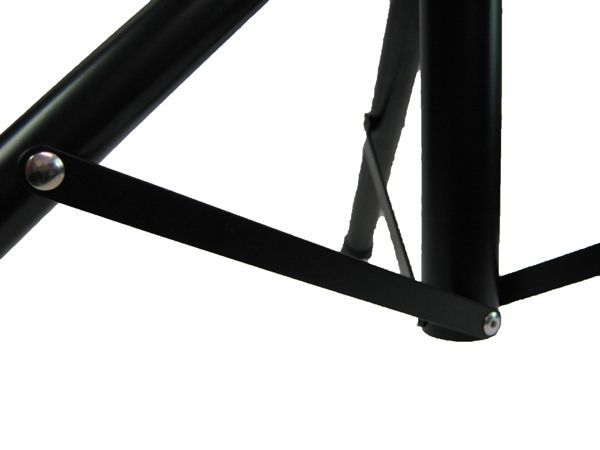 5486_Fuss Orchesterpult Notenpult Metall MBL, Vollblech-Notenauflage, 65-125cm Höhe