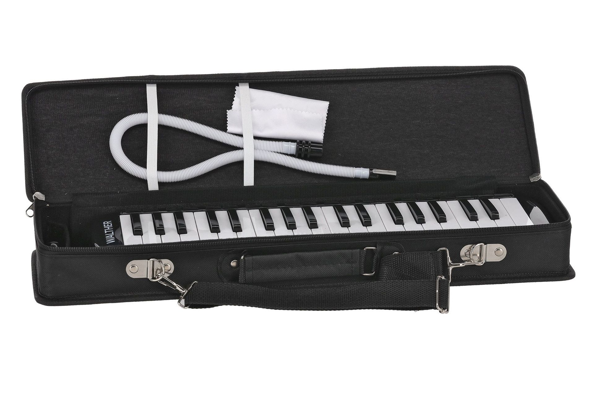 Walther Melodica, Blasharmonika ( Hersteller GEWA ), mit Mundstück, Anblas_00008186_