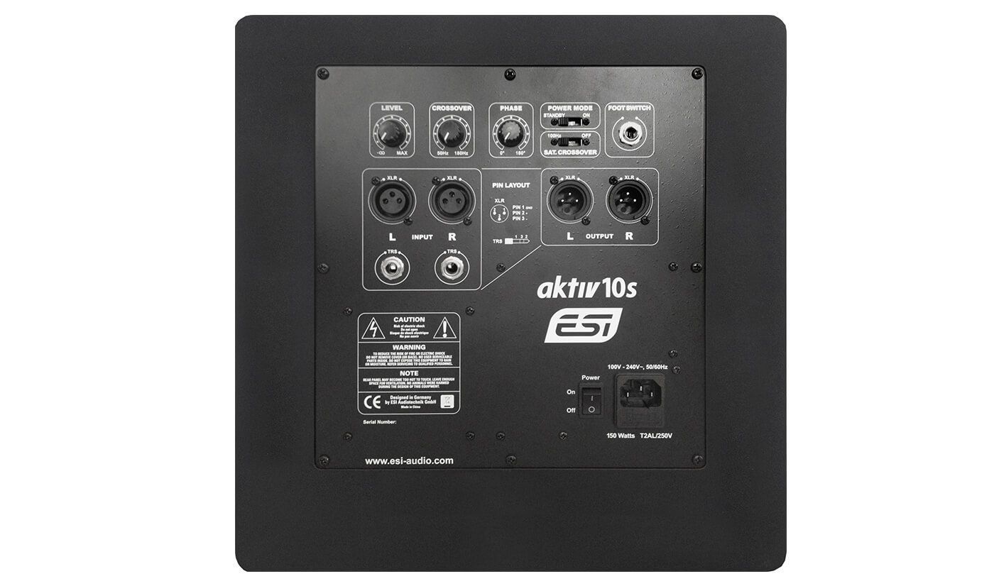 ESI Aktiv 10S Studio Subwoofer mit 10" Lautsprecher 