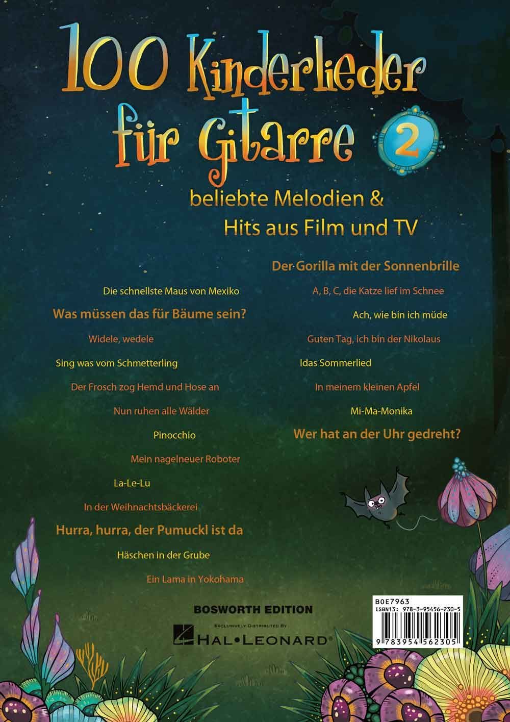 Noten 100 Kinderlieder für Gitarre 2 Bosworth BOE7963 leicht spielbar_00042346_
