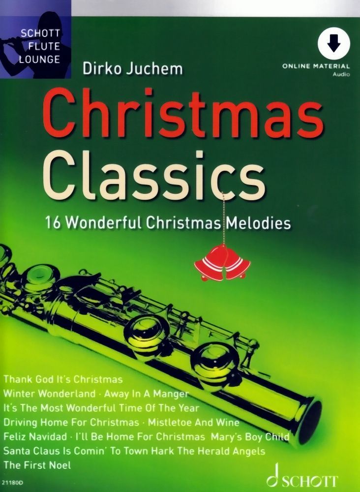 Noten Christmas classics Weihnachten für Querflöte incl.download Code ED 21180D 