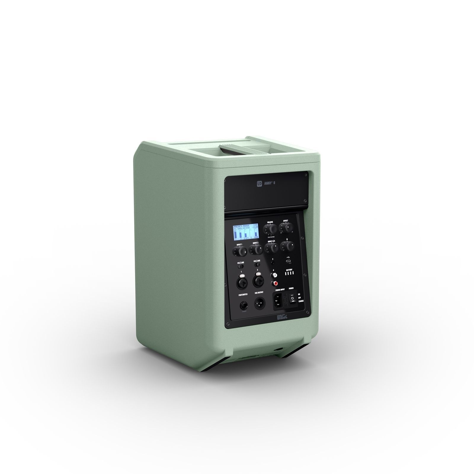 LD Systems ANNY 8 Green Akkubetriebene Bluetooth-Lautsprecherbox 