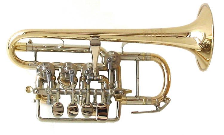 Scherzer 8111G 1 0D B Piccolotrompete, Bohrung 10,40mm, incl.Etui u. Zubehör  - Onlineshop Musikhaus Markstein