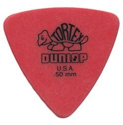 Jim Dunlop Tortex Triangle Pick 0,50 mm Red Plektrum für Gitarre_00031087_