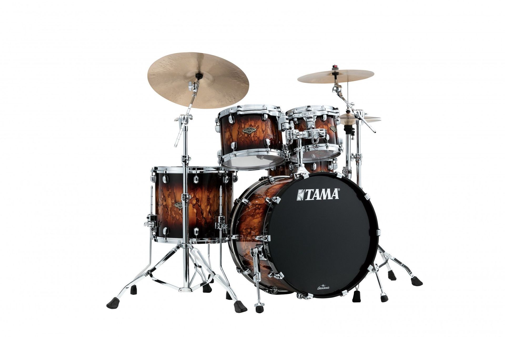 Tama WBS42S-MBR Starclassic W/B 4-piece shell set, Molten Brown Burst