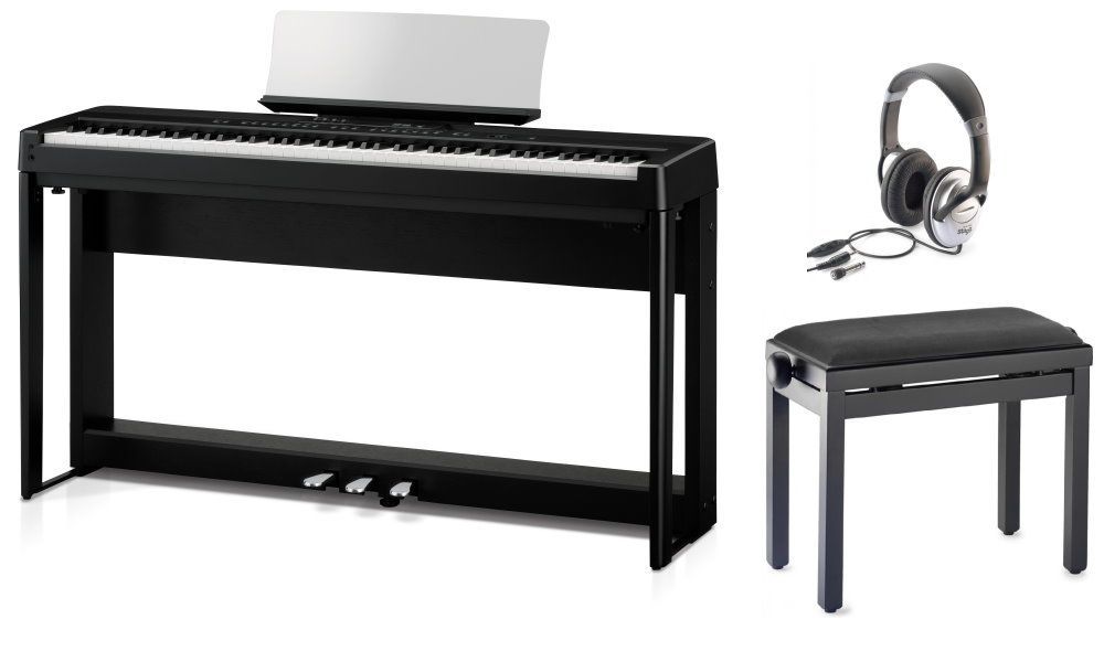 KAWAI ES-920 B Home - Bundle incl.Untergestell, Pedaleinheit, Klavierbank,Kopfh.