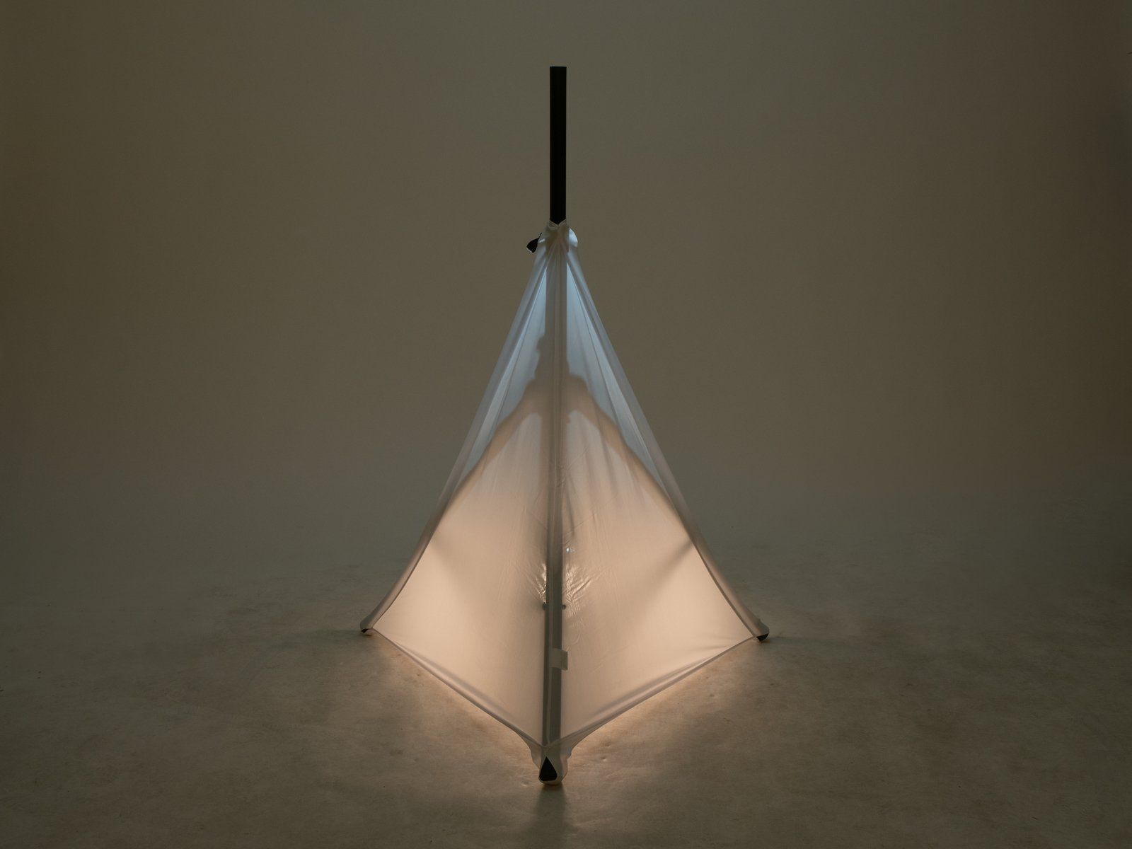 EUROPALMS Stativsegel weiß dreiseitig