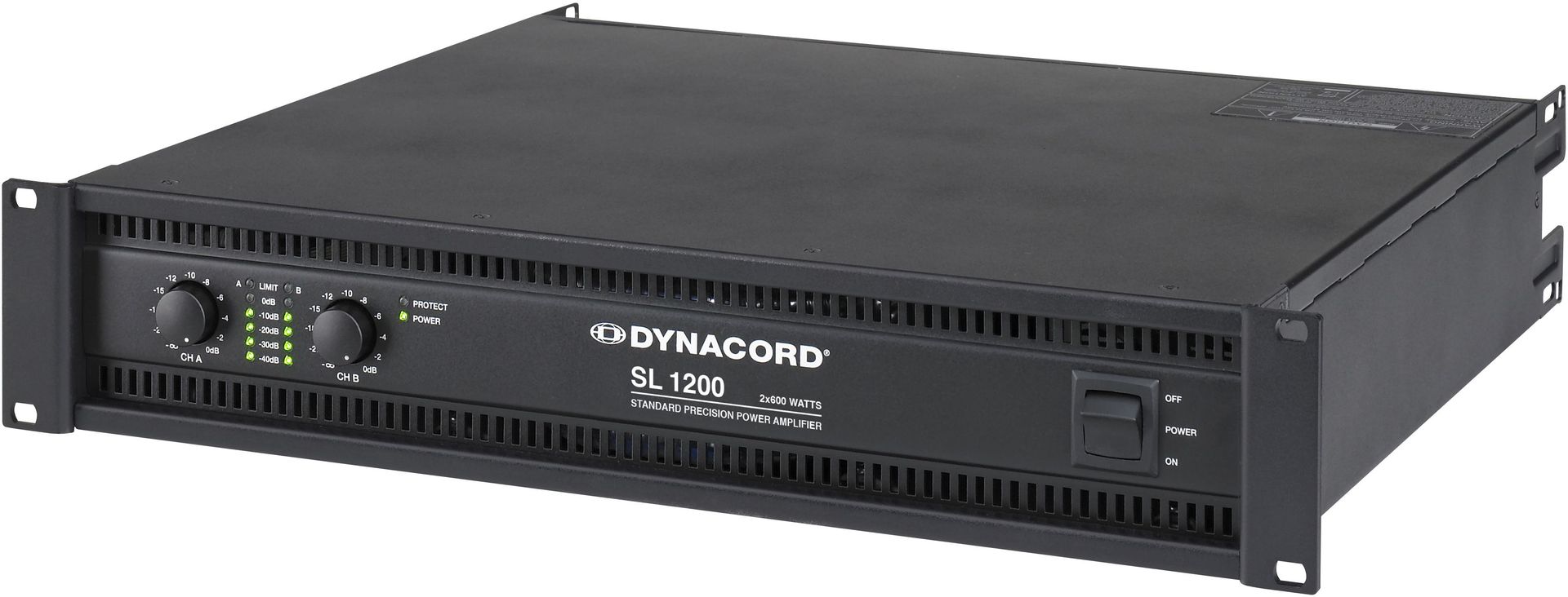 Dynacord SL 1200 Endstufe 2x600 Watt 2HE Power Amp 1200 W