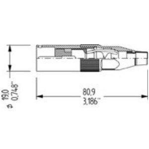 XLR Amphenol AC3M, XLR Stecker, male 