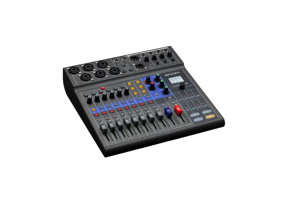 Zoom L-8 LiveTrak Digital Mixer Recorder und Audiointerface für Podcast