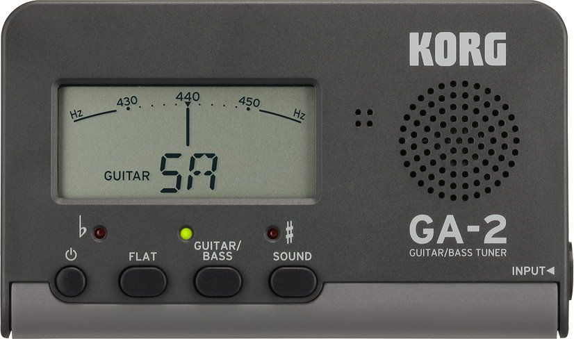 Korg GA-2 Gitarren/BassTuner, Stimmger&auml;t mit Auto/Manual Modus, Klinkenbuchsen