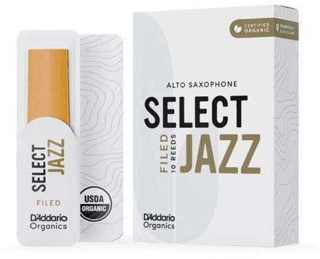 D´Addario Woodwinds 2H Organic Select Jazz Altsaxophon Filed Blatt