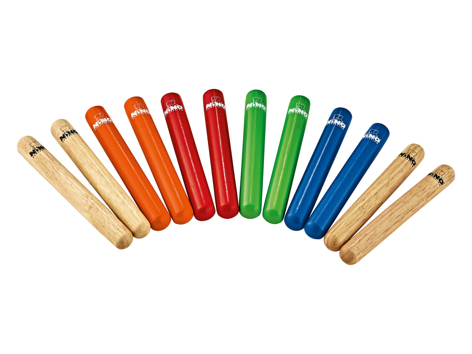 0840553044812 - Nino 502-MC Klanghölzer Set 6 Paar Multi-Color Claves