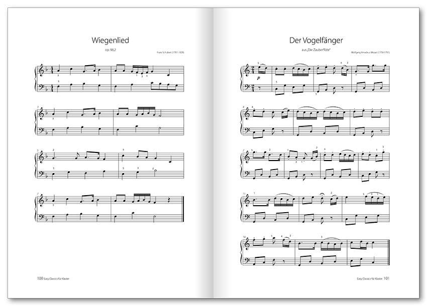 Noten easy classics für Klavier bearbeitet Bessler Opgenoorth Voggenreiter 0852