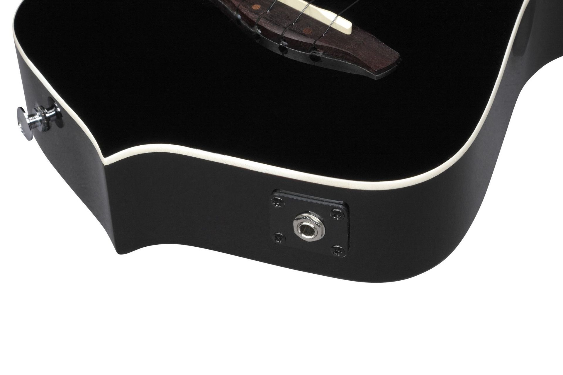 Ibanez UICT10-BK Iceman Body Shape Tenor Ukulele mit PU & Gigbag