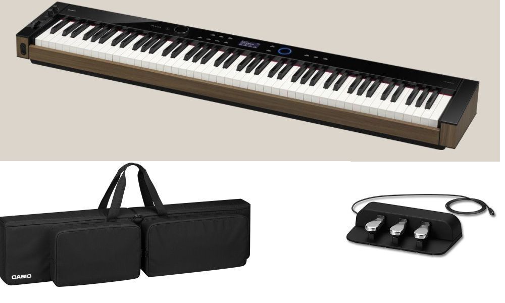 Casio PX-S6000 BK Stage Set + SP-34 + SC900 Bag,  Stagepiano schwarz - 