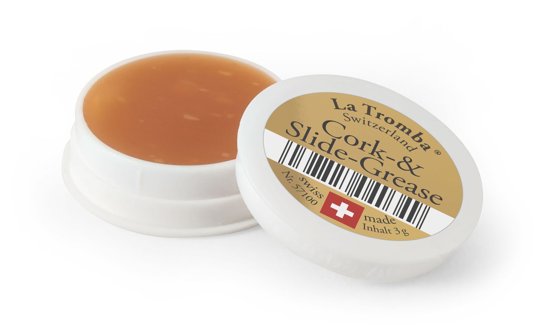 La Tromba F1 Cork-Grease Korkfett z.B. für Klarinette, Blockflöte, 3g Dose_00000503_