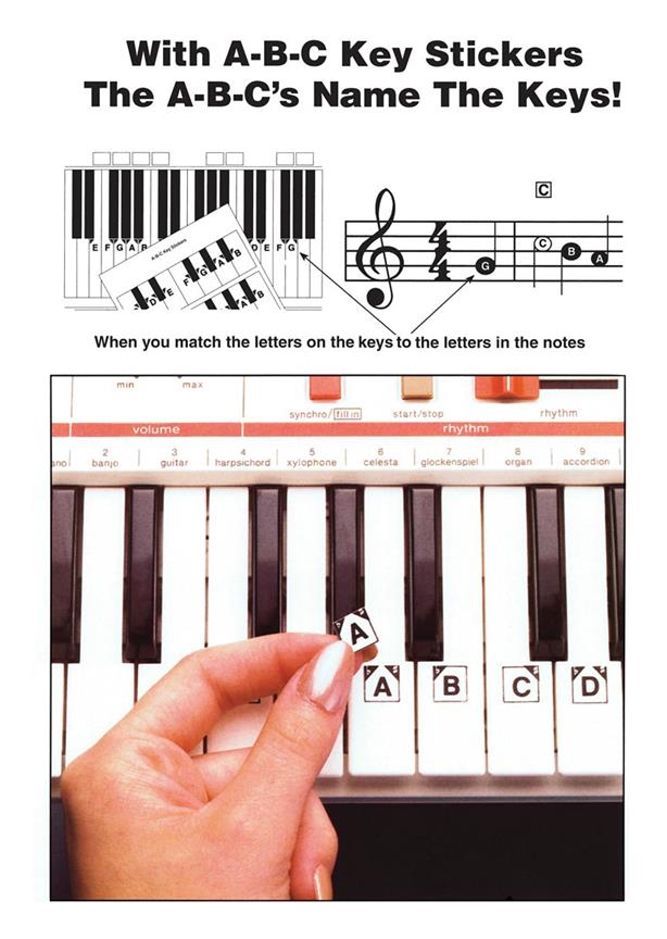 Noten ABC Keyboard Stickers Notenaufkleber Hal-Leonard HL1009 Tastaturaufkleber 