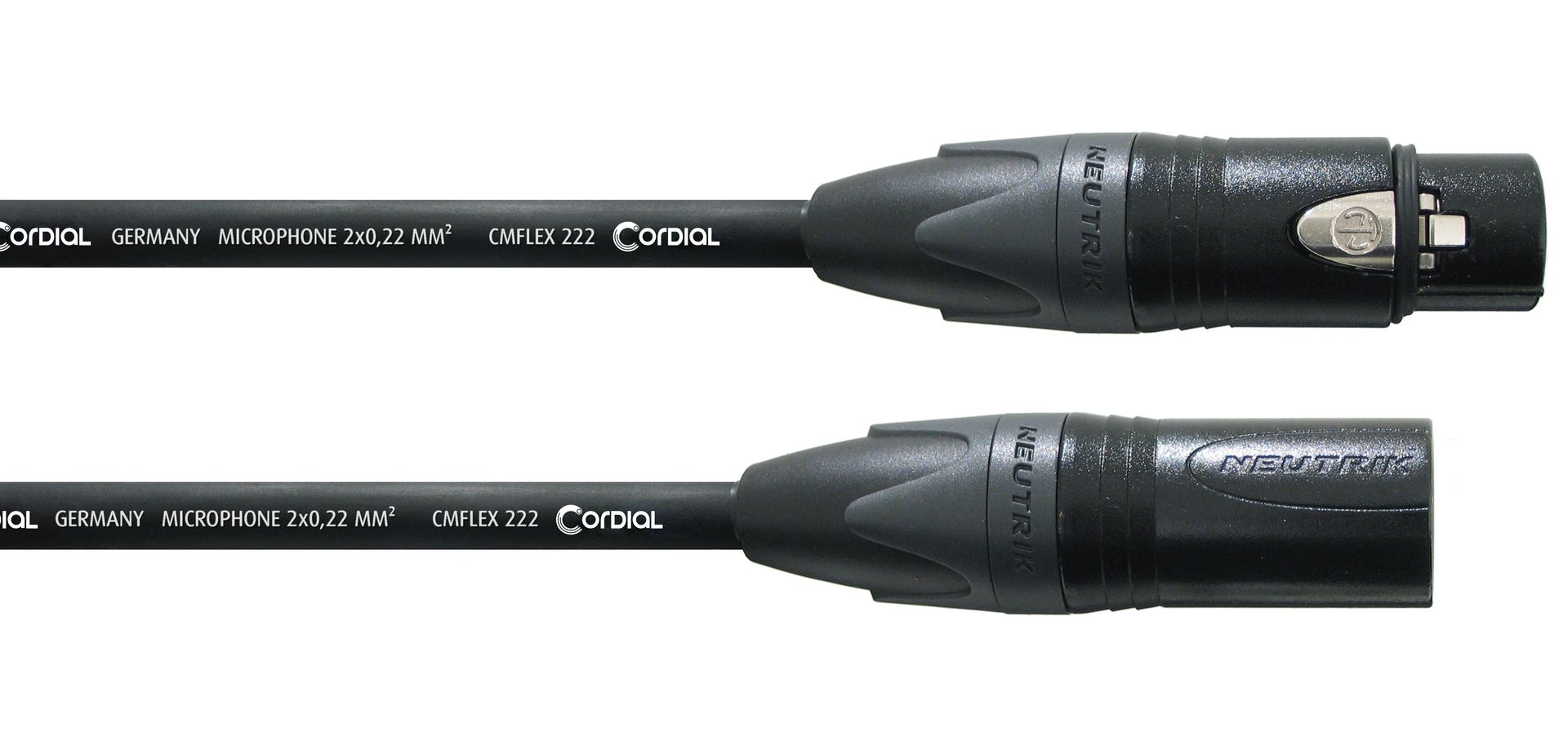 Cordial CPM 10 FM-Flex Mikrofonkabel Neutrik XLR male/female, 10 Meter schwarz