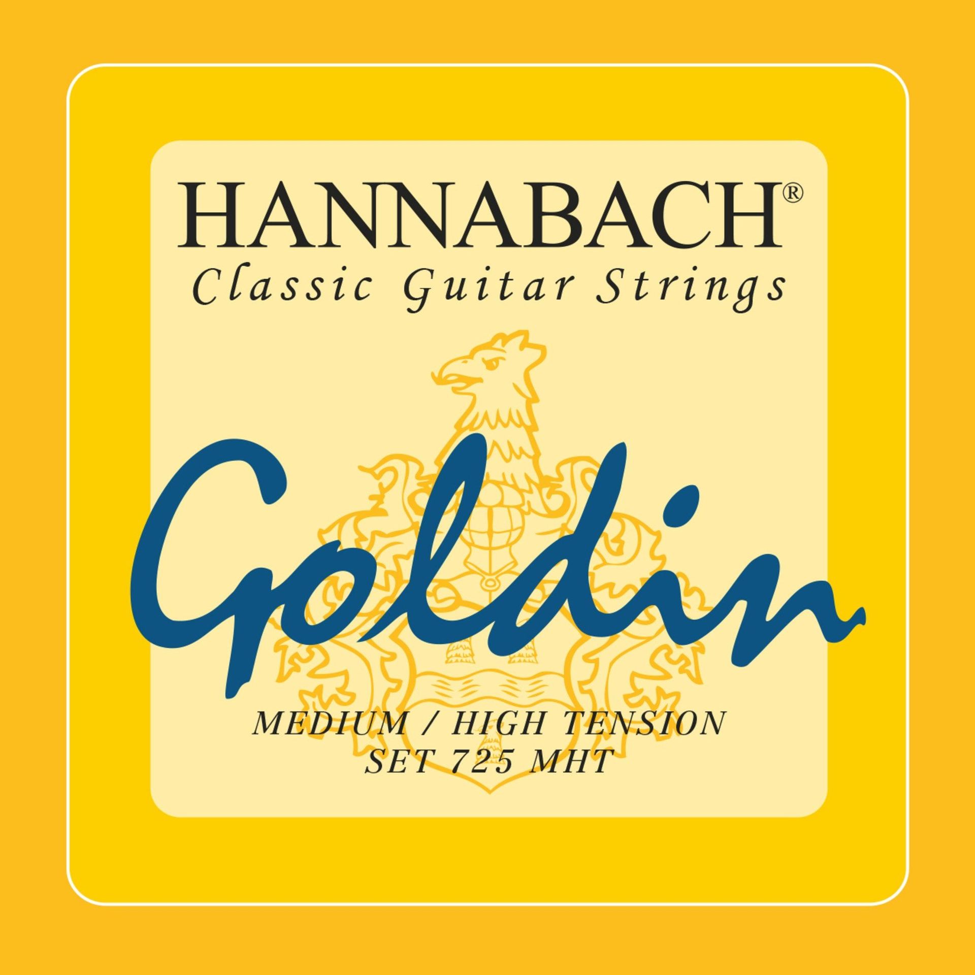 Hannabach Klassikgitarre-Saitensatz 725 Goldin Medium/High Tension