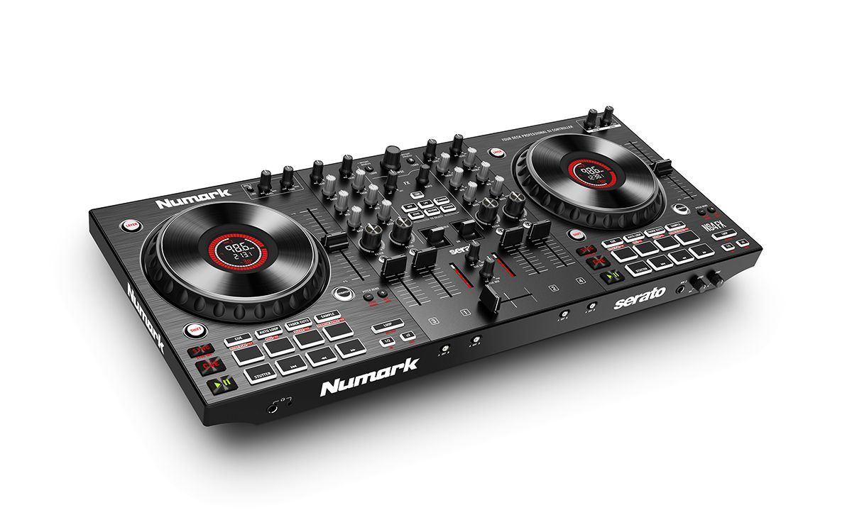 Numark NS4FX Professioneller 4-Deck DJ Controller inkl. Serato DJ Lite Software