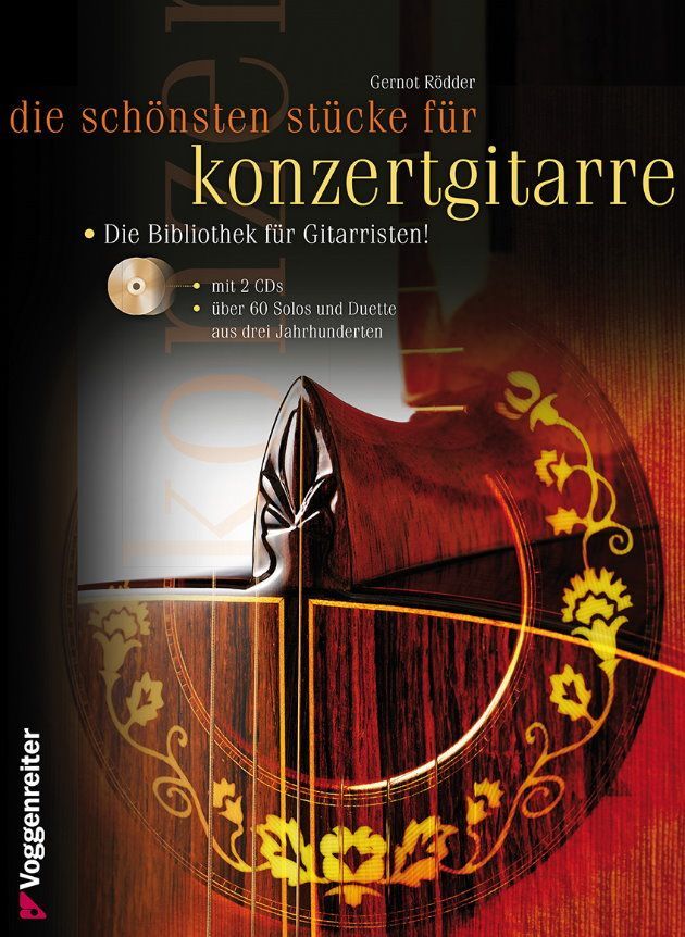 Noten Die schönsten Stücke für Konzertgitarre incl. 2 CD´s Voggenreiter 0816  