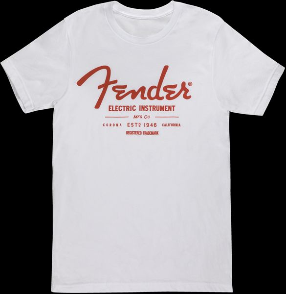 0885978939077 - Fender® Electric Instruments Mens T-Shirt White XXL 0885978939077 - Fender® Electric Instruments Mens T-Shirt White XXL
