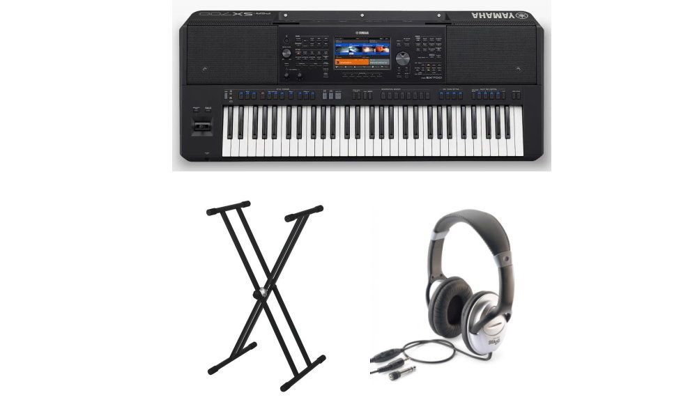 Yamaha PSR-SX700 Set  Keyboard mit Stativ und Stereo-Kopfhörer