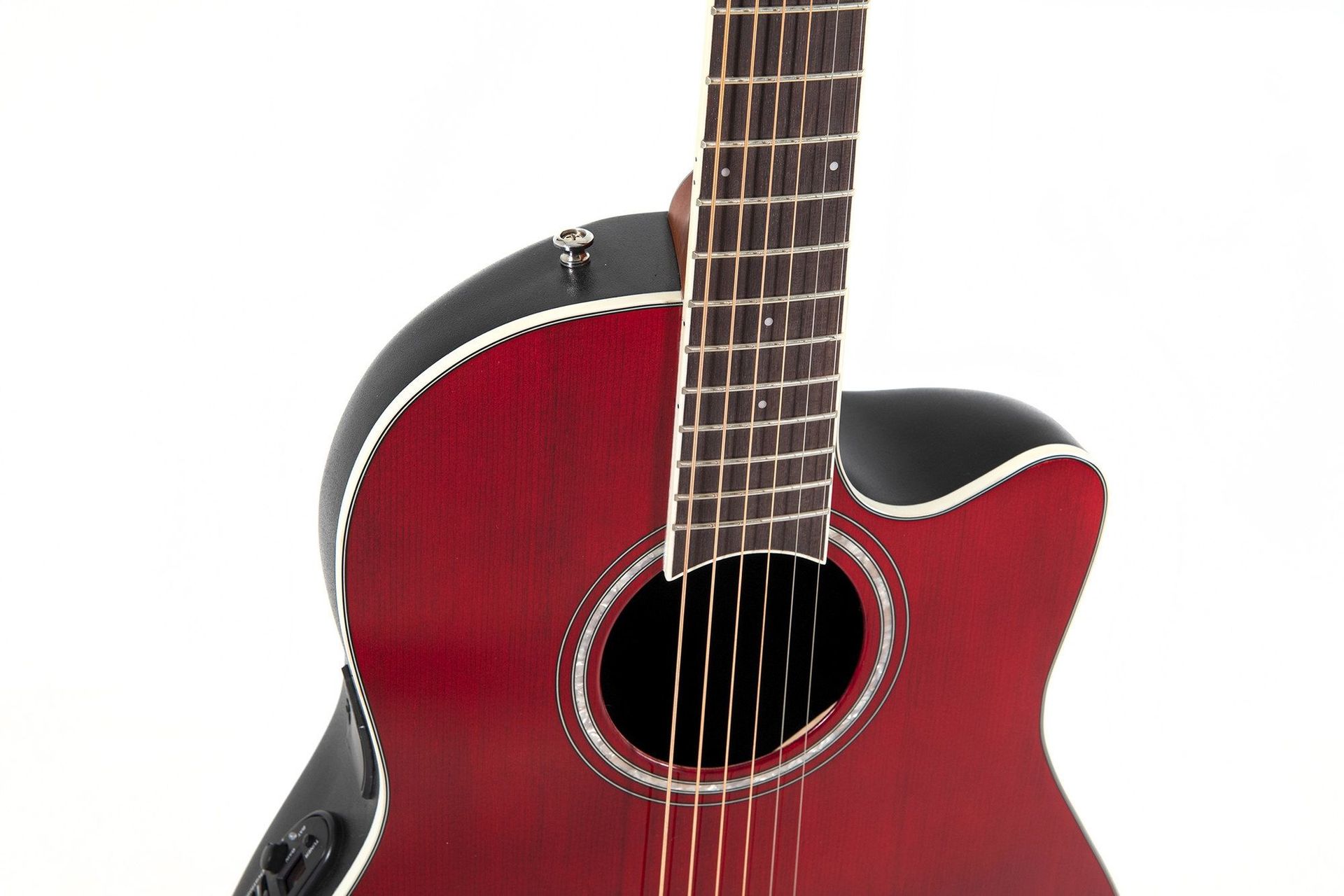 Ovation CE44-RR-G Celibrity Elite Plus Mid Cutaway Ruby Red