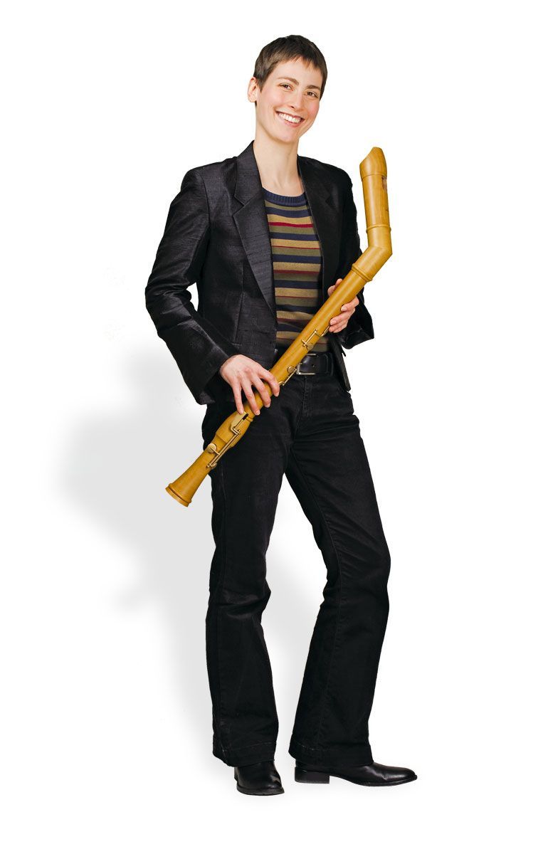 Mollenhauer 2546K Bass-Blockflöte Knickbass Canta Birne